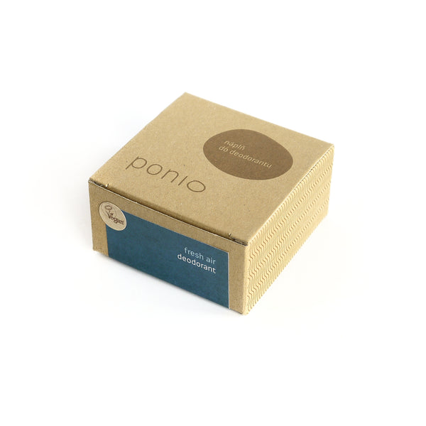 Náplň prírodného deodorantu Ponio Fresh air v papierovej škatuľke
